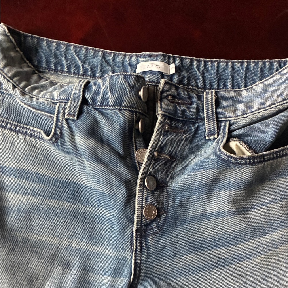 A.L.C. High Rise Blue Jeans - Picture 2 of 7
